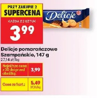 Delicje pomarańczowe Szampańskie, 147 g