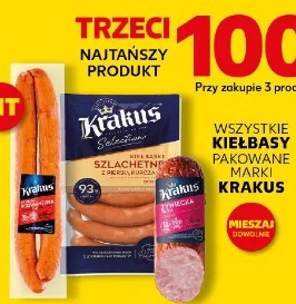 Wszystkie kiełbasy pakowane marki Krakus