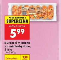 Bułeczki mleczne z czekoladą Pano