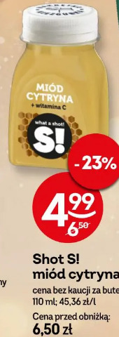 Shot S! miód cytryna