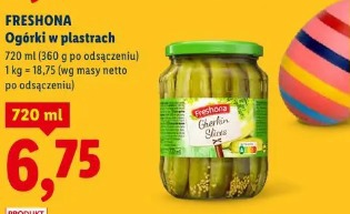 Freshona Ogórki w plastrach