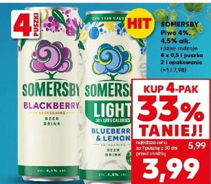 Somersby piwo light blueberry & lemon drink