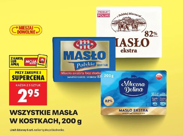 Wszystkie masła w kostkach