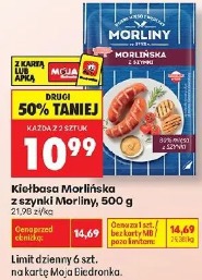 Kiełbasa Morlińska z szynki Morliny