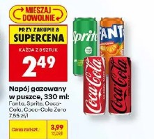 Napój gazowany w puszce, 330 ml: Fanta, Sprite, Coca-Cola, Coca-Cola Zero
