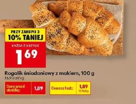 Rogalik śniadaniowy z makiem