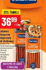 Kabanos klasyczny wieprzowy lub drobiowy Tarczyński