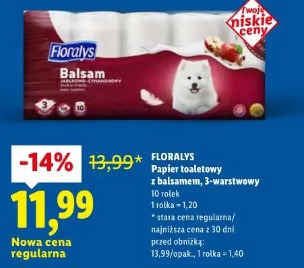 Papier toaletowy z balsamem, 3-warstwowy 