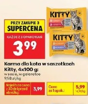 Kitty karma dla kota w saszetkach, 4x100 g