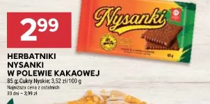 Herbatniki Nysanki w polewie kakaowej Cukry Nyskie