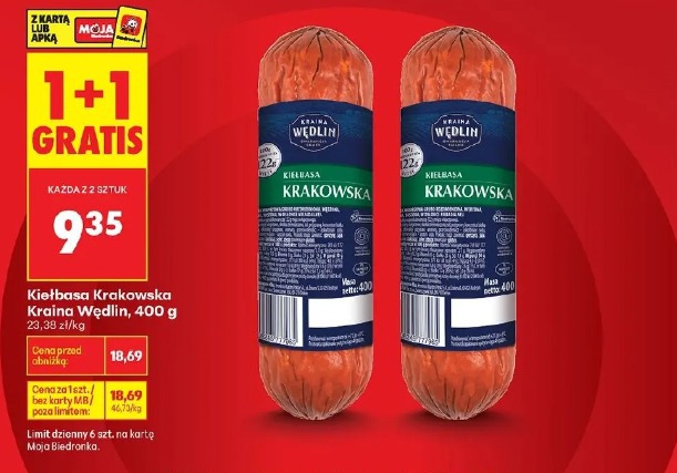 Kiełbasa Krakowska Kraina Wędlin