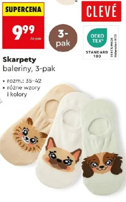 Skarpetki baleriny, 3-pak CLEVE