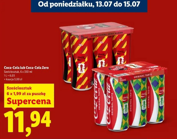 Coca-Cola lub Coca-Cola Zero