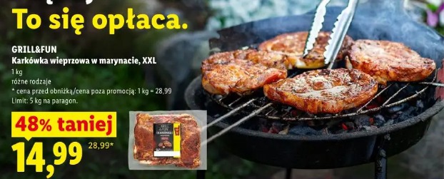 GRILL&FUN Karkówka wieprzowa w marynacie, XXL
