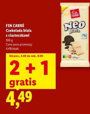 Fin Carré Czekolada biała z ciasteczkami