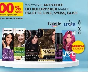 Wszystkie artykuły do koloryzacji marek Palette, Live, Syoss, Gliss