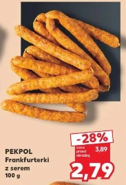 Pekpol Frankfurterki z serem