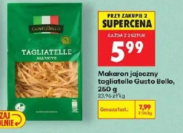 Makaron jajeczny tagliatelle Gusto Bello