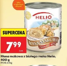 Masa makowa z białego maku Helio