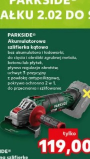 Parkside Akumulatorowa szlifierka kątowa