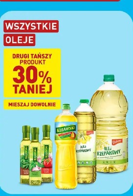 Wszystkie oleje drugi tańszy 30% taniej