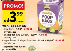 Worki na odchody Cooper & Fiona zapachowe biodegradowalne