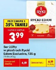 Ser żółty w plastrach Rycki Edam Exclusive