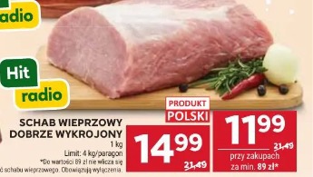 Schab wieprzowy dobrze wykrojony