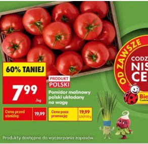 pomidor malinowy polski układany na wagę