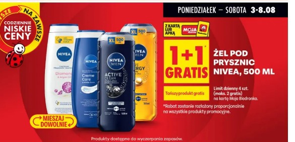 Żel pod prysznic Nivea, 500 ml