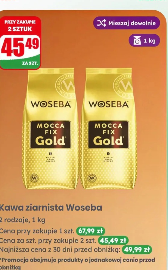 Kawa ziarnista Woseba