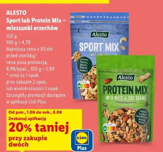 Alesto Sport lub Protein Mix – mieszanki orzechów