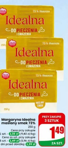 Margaryna Idealna maślany smak 73%