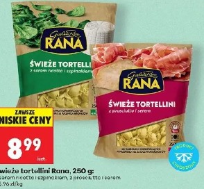 Świeże tortellini Rana z prosciutto i serem