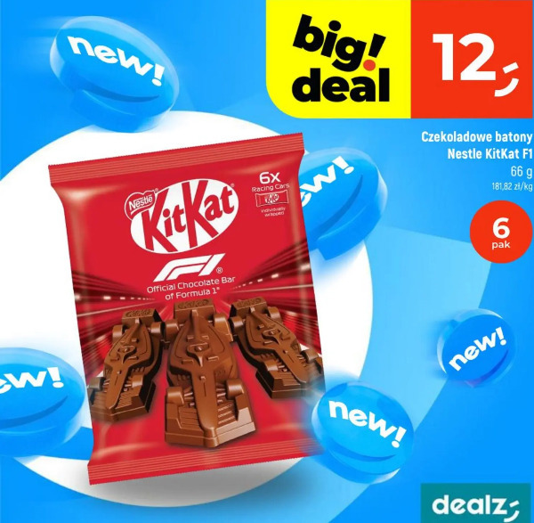 Czekoladowe batony Nestle KitKat F1