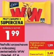 Wafelki orzechowe w mlecznej czekoladzie WW E.Wedel