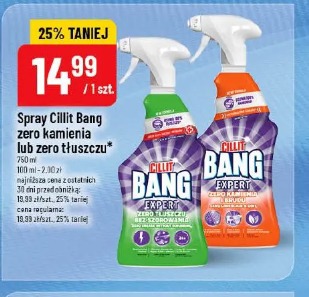 Spray Cillit Bang zero kamienia lub zero tłuszczu