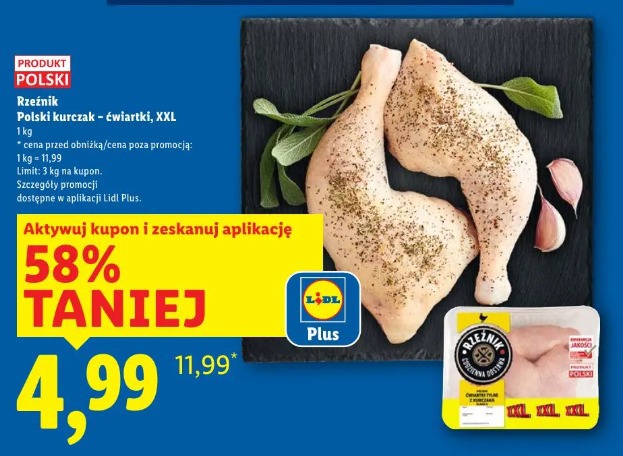 Polski kurczak - ćwiartki, XXL