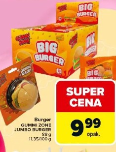 Burger GUMMI ZONE JUMBO BURGER