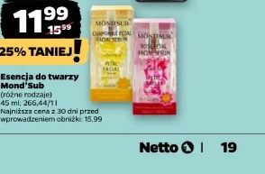 Esencja do twarzy Mond'Sub