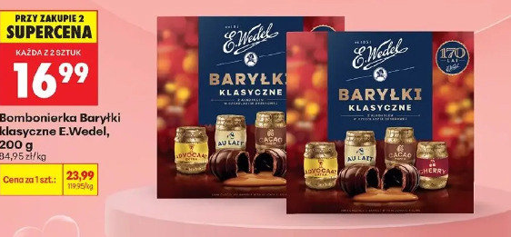 Bombonierka Baryłki klasyczne E.Wedel, 200 g