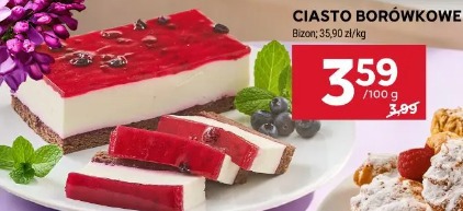 Ciasto borówkowe Bizon