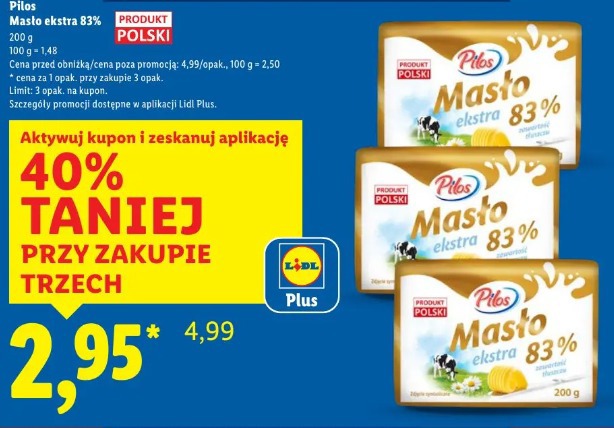 Pilos Masło Ekstra 83%