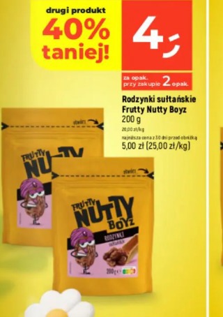 Rodzynki sułtańskie Frutty Nutty Boyz