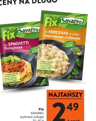 Fix Savarro do spaghetti bolognese lub do kurczaka w sosie śmietanowo-ziołowym