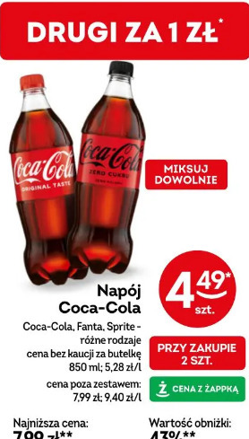 Coca-Cola napój Coca-Cola, Fanta, Sprite