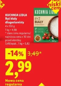 Kuchnia Lidla Ryż biały długoziarnisty