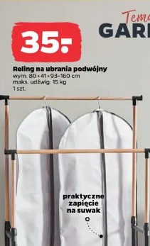 Reling na ubrania podwójny