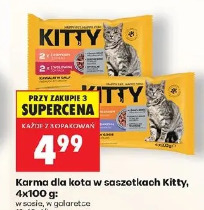 Karma dla kota w saszetkach Kitty, 4x100 g
