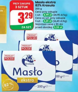 Masło ekstra 82% Krasula
